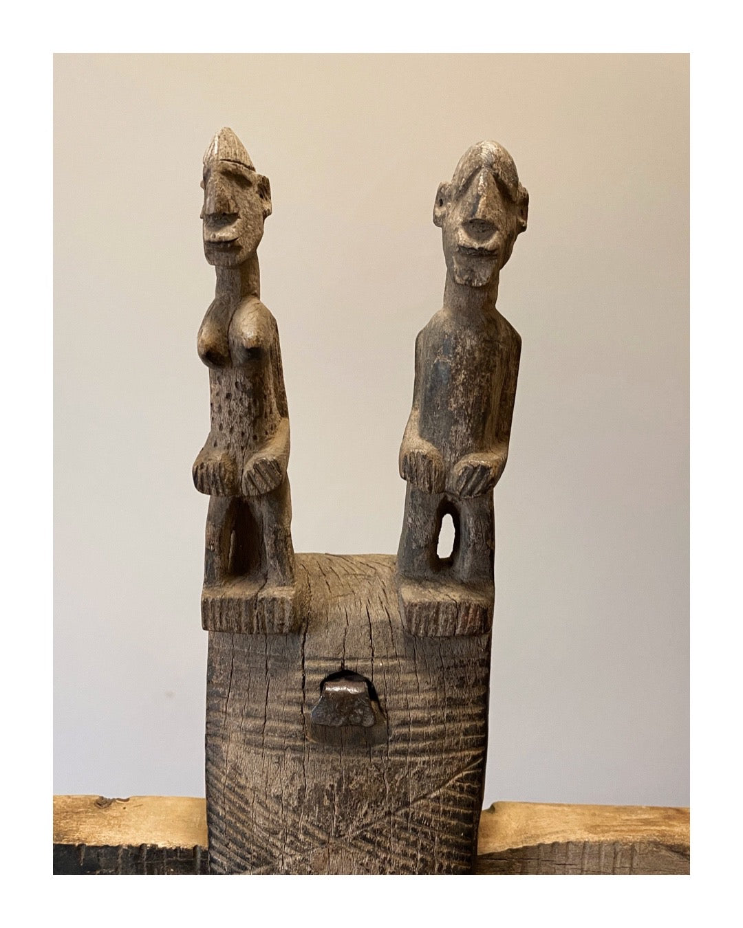 Serrure avec couple Dogon du Mali